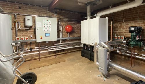 Click Here To Enlarge This Photo Of School Boiler house upgrade. 