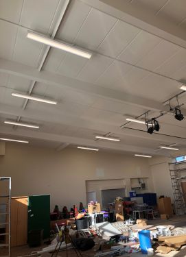 Click Here To Enlarge This Photo Of School Hall LED Lighting Upgrade